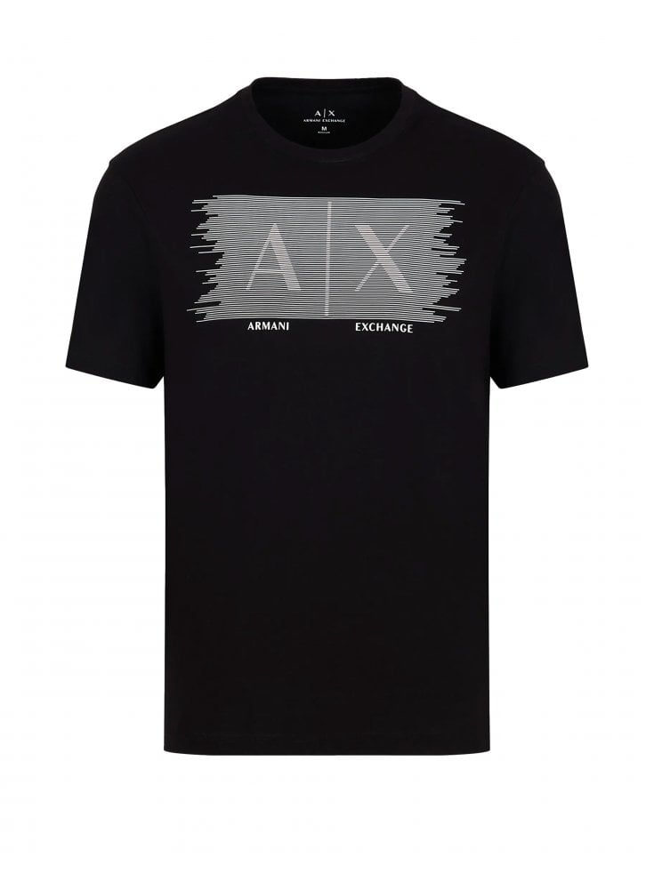 Armani Exchange Men’s Black Regular Fit T-shirt