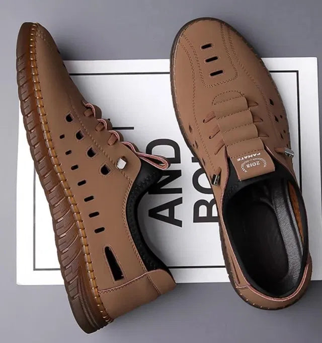 Men's Brown Stylish Airflow Casual Shoes