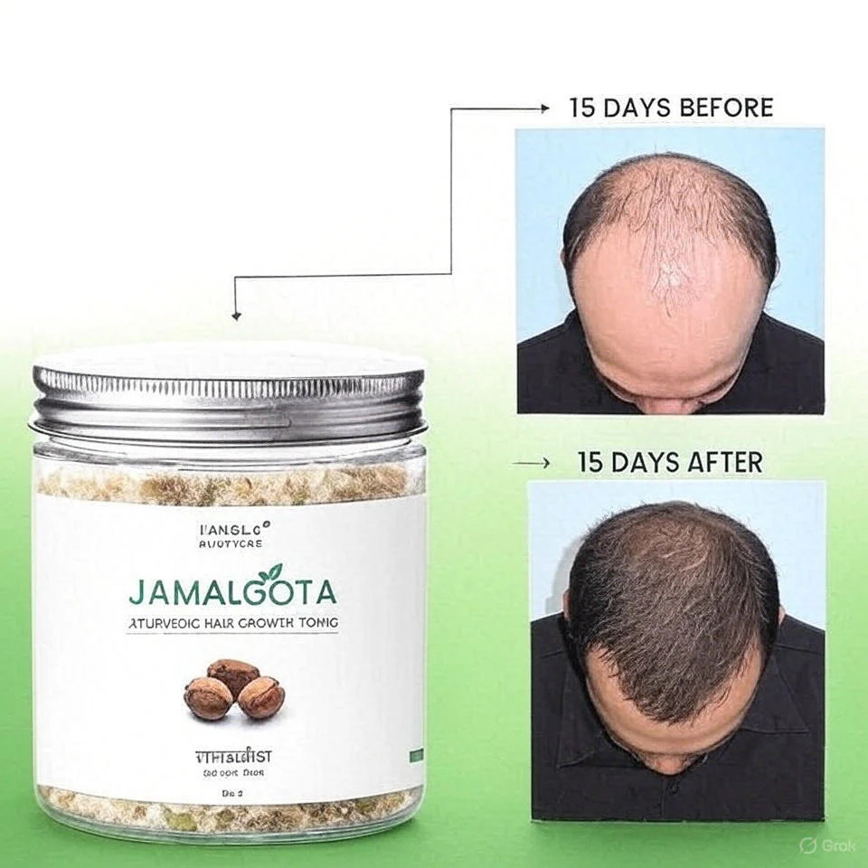 Jamalgota Ayurvedic Hair Growth Powder 100gm Each Pack of 2