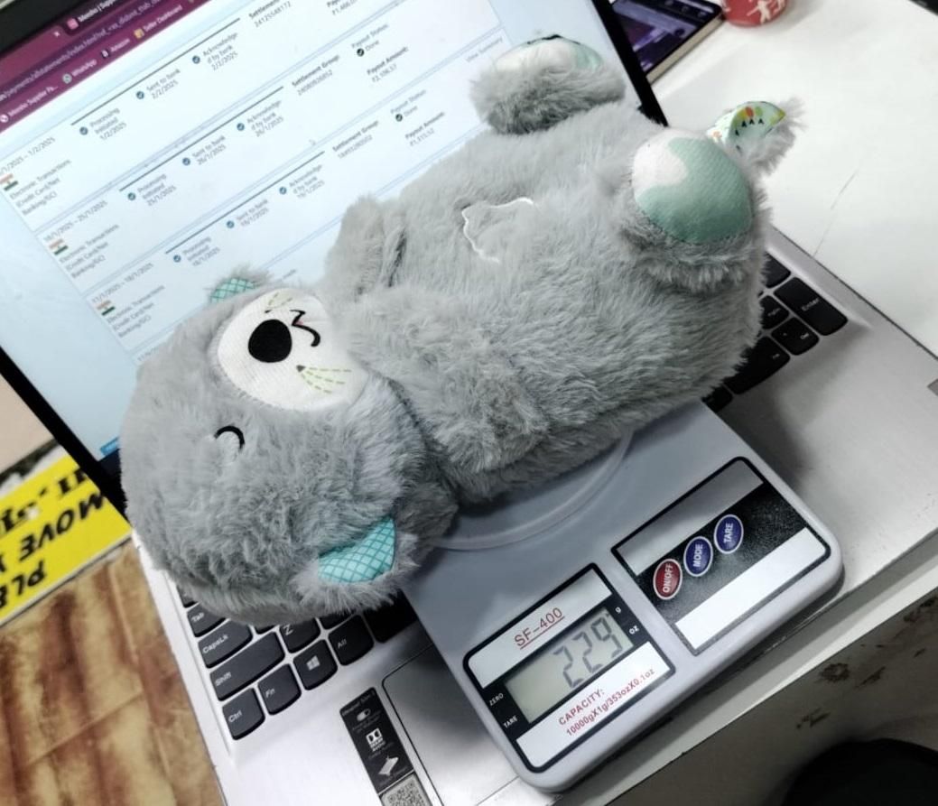 Breathing Teddy Bear with Soothing Music, Comfort Plush - amazino