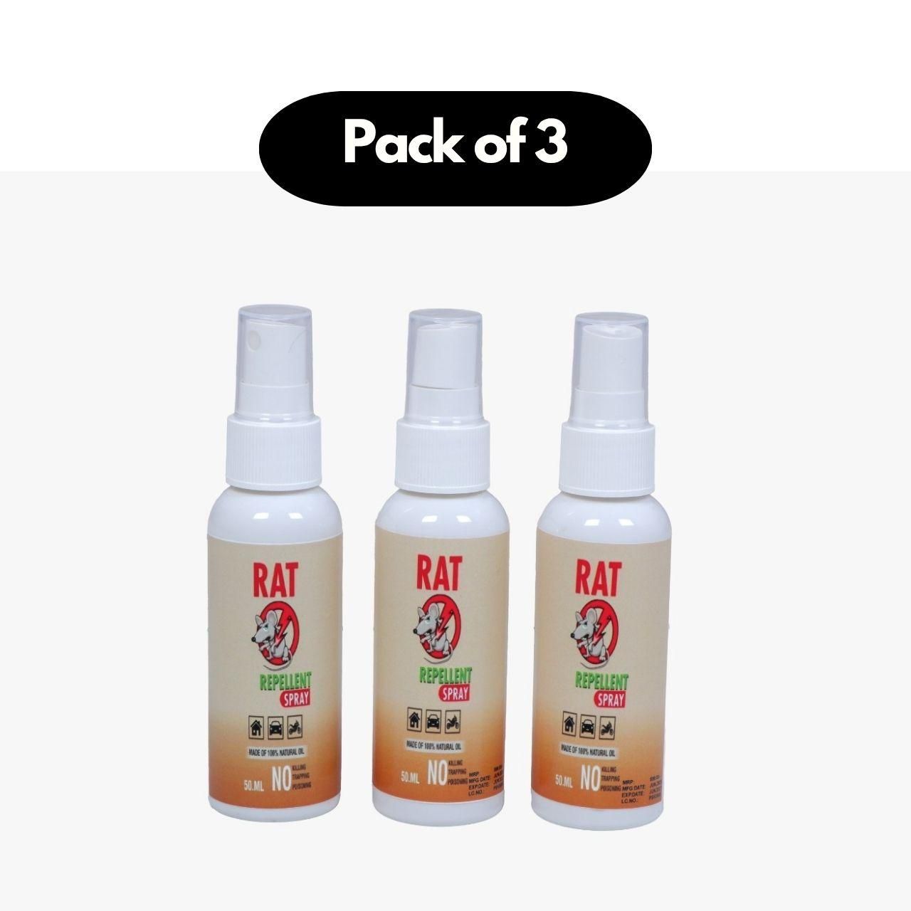 Rat Repellent Spreay 50ML (Pack of 3) - amazino