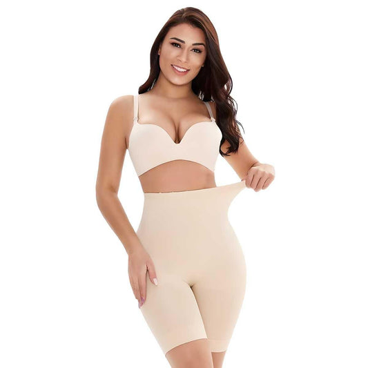 4-in-1 Shaper - Quick Slim Shape Wear Tummy, Back, Thighs, Hips - Black/Efffective Seamless Tummy Tucker - amazino