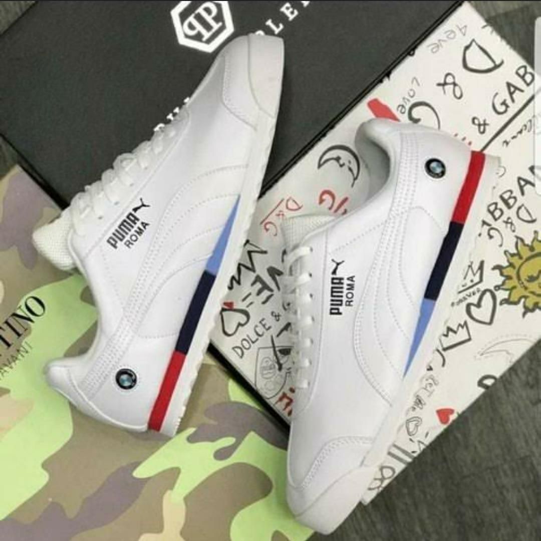 Puma Men's White Casual Sports Shoes – Stylish & Lightweight