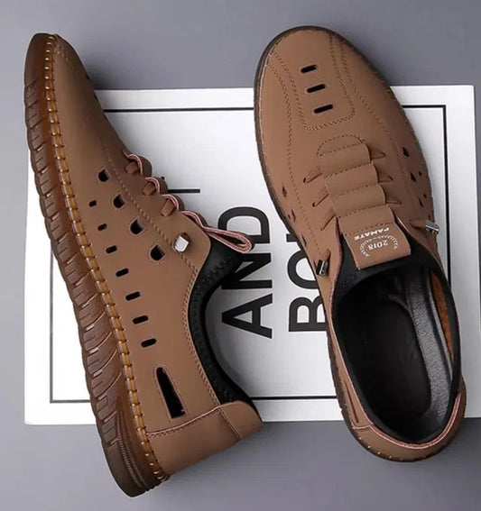 Men's Brown Stylish Airflow Casual Shoes